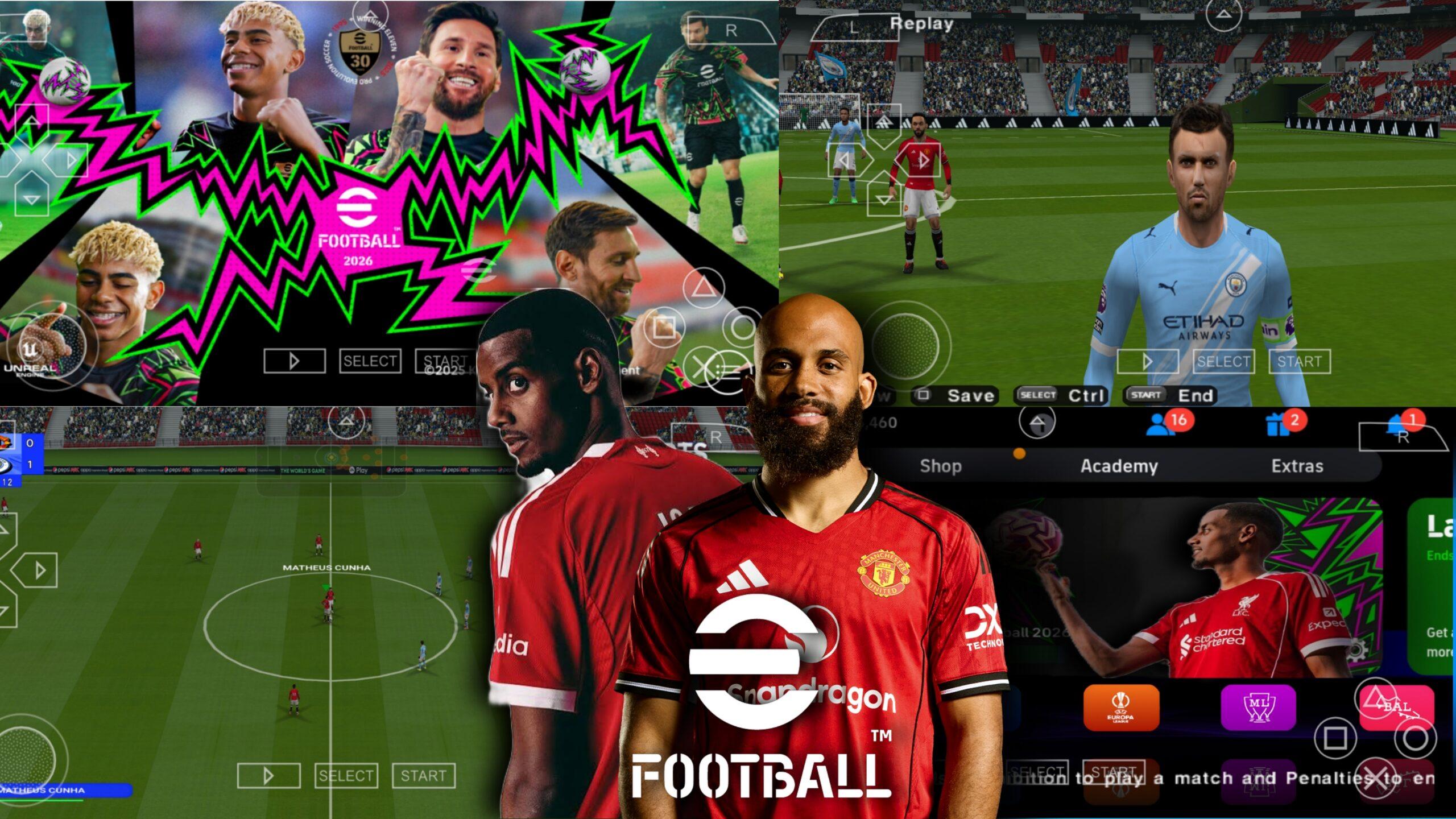 PES 2026 PPSSPP European Version Cover